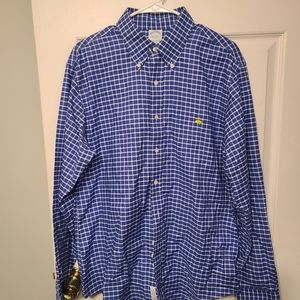 Brooks Brothers Size Large Mens Slim Fit Long Sleeve Button Up Shirt.